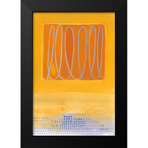 Wireless Black Modern Wood Framed Art Print by Lovell, Kathrine