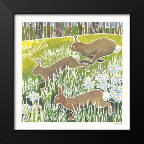 Wild Woodland II Black Modern Wood Framed Art Print by Lovell, Kathrine