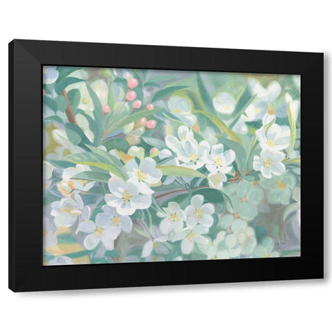 Blossoms Black Modern Wood Framed Art Print with Double Matting by Wiens, James