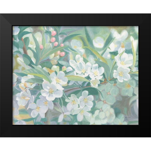 Blossoms Black Modern Wood Framed Art Print by Wiens, James