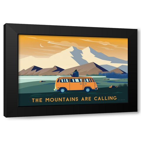 Wild Adventure I Black Modern Wood Framed Art Print with Double Matting by Escalante, Omar