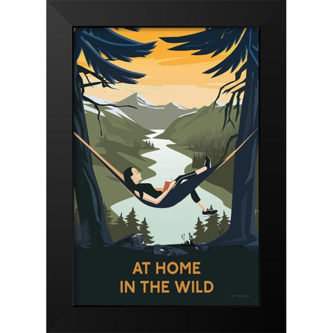 Wild Adventure II Black Modern Wood Framed Art Print by Escalante, Omar