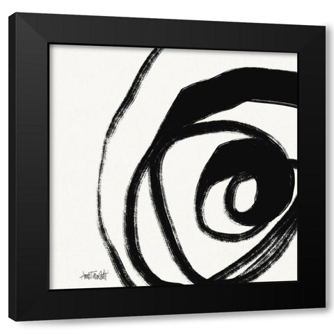 Black and White Abstract III Black Modern Wood Framed Art Print by Tavoletti, Anne