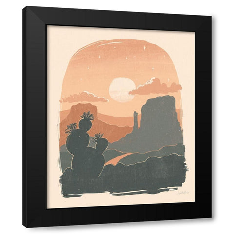 Desert I Black Modern Wood Framed Art Print by Penner, Janelle
