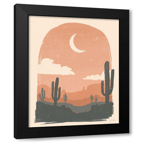 Desert II Black Modern Wood Framed Art Print with Double Matting by Penner, Janelle