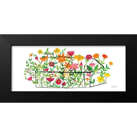 Greenhouse Blooming II Black Modern Wood Framed Art Print by Zaman, Farida