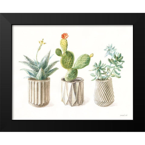 Desert Greenhouse IX Black Modern Wood Framed Art Print by Nai, Danhui