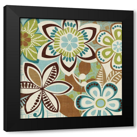 Free Wheelin Green II Black Modern Wood Framed Art Print with Double Matting by Wild Apple Portfolio