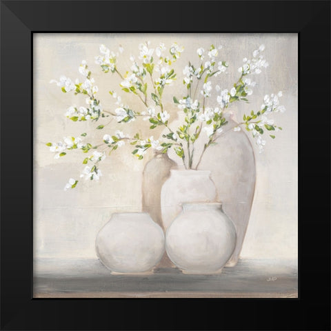 Spring Still Life Black Modern Wood Framed Art Print by Purinton, Julia