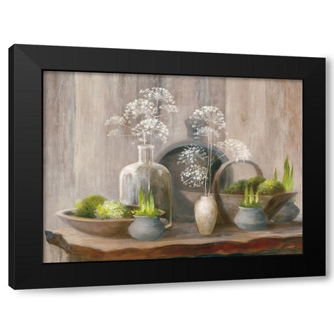 Rustic Elegance I Black Modern Wood Framed Art Print with Double Matting by Purinton, Julia