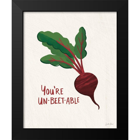 Veggie Fun I Black Modern Wood Framed Art Print by Penner, Janelle