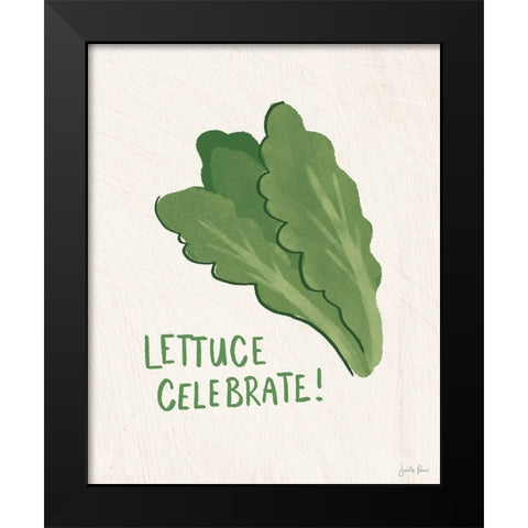 Veggie Fun V Black Modern Wood Framed Art Print by Penner, Janelle
