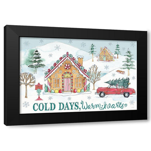 Holiday Trimmings I Black Modern Wood Framed Art Print by Tavoletti, Anne