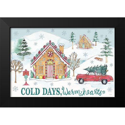 Holiday Trimmings I Black Modern Wood Framed Art Print by Tavoletti, Anne