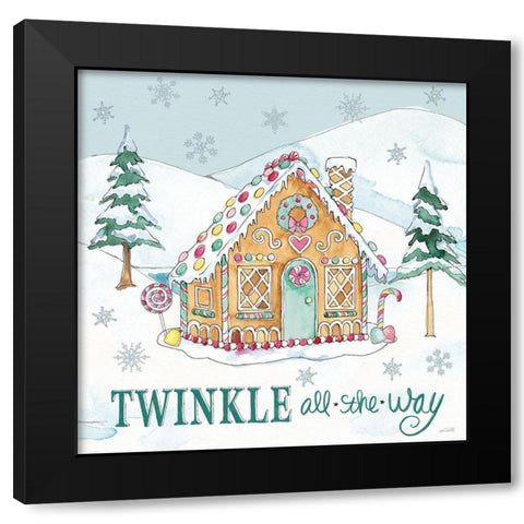 Holiday Trimmings IV Black Modern Wood Framed Art Print by Tavoletti, Anne