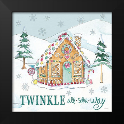 Holiday Trimmings IV Black Modern Wood Framed Art Print by Tavoletti, Anne