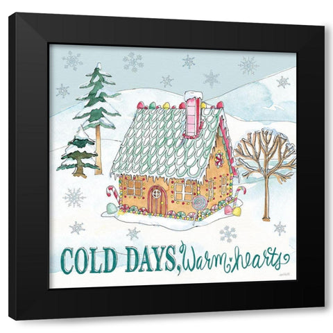 Holiday Trimmings V Black Modern Wood Framed Art Print with Double Matting by Tavoletti, Anne
