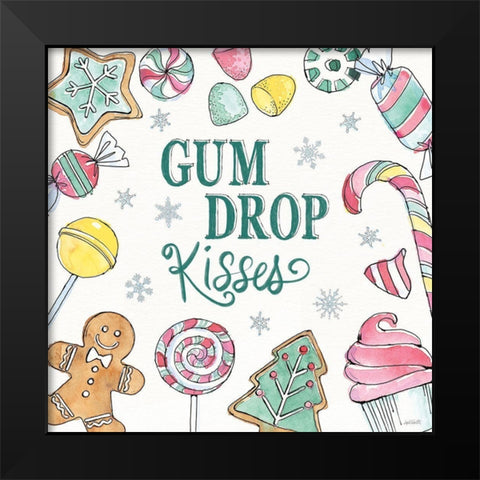 Holiday Trimmings VI Black Modern Wood Framed Art Print by Tavoletti, Anne