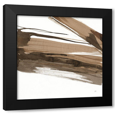 Almost Stripes II Black Modern Wood Framed Art Print by Paschke, Chris
