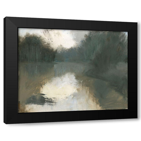 Moody Landscape Black Modern Wood Framed Art Print with Double Matting by Wiens, James