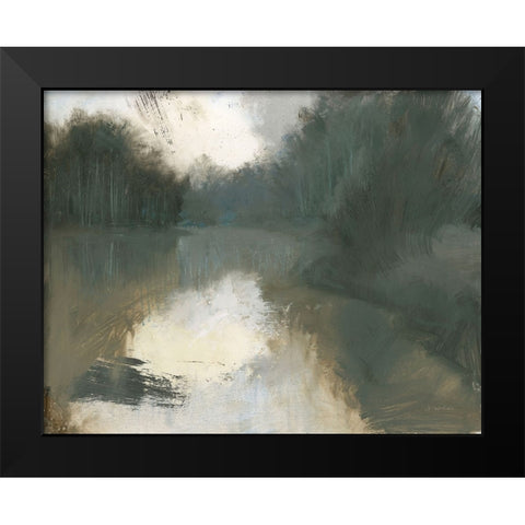 Moody Landscape Black Modern Wood Framed Art Print by Wiens, James