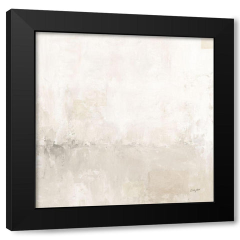 Light Gray Morning Light Crop Black Modern Wood Framed Art Print with Double Matting by Prahl, Courtney