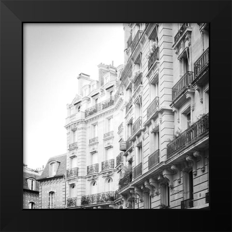 Paris Moments III BW Black Modern Wood Framed Art Print by Marshall, Laura