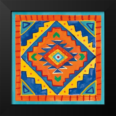 Mucho Caliente VIII Black Modern Wood Framed Art Print by Zaman, Farida