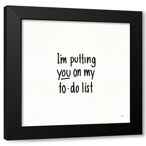 Pickup Lines V Black Modern Wood Framed Art Print with Double Matting by York, Leah