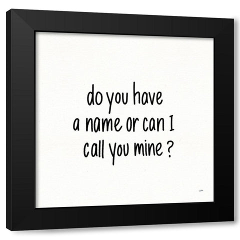 Pickup Lines VI Black Modern Wood Framed Art Print by York, Leah