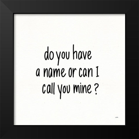 Pickup Lines VI Black Modern Wood Framed Art Print by York, Leah