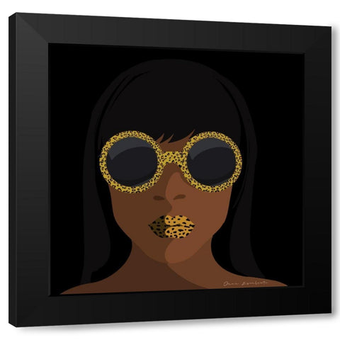 Accessorize I Square Black Modern Wood Framed Art Print with Double Matting by Escalante, Omar