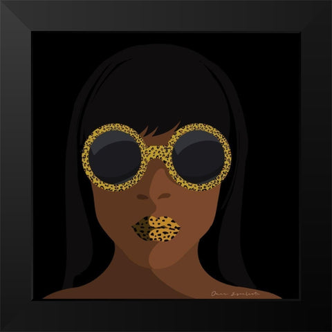 Accessorize I Square Black Modern Wood Framed Art Print by Escalante, Omar