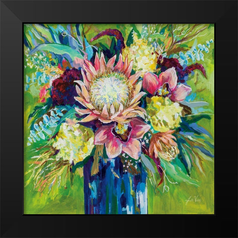 Marias Bouquet Black Modern Wood Framed Art Print by Vertentes, Jeanette