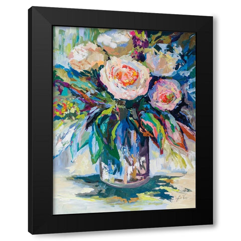 Pure Joy Black Modern Wood Framed Art Print by Vertentes, Jeanette