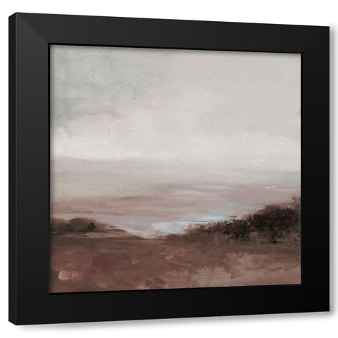 Glowing Valley Brown Black Modern Wood Framed Art Print with Double Matting by Purinton, Julia