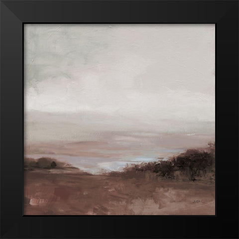 Glowing Valley Brown Black Modern Wood Framed Art Print by Purinton, Julia