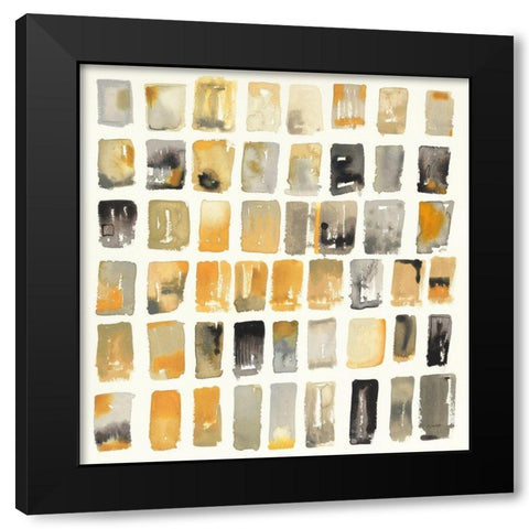 City Windows I Autumn Black Modern Wood Framed Art Print by Novak, Shirley