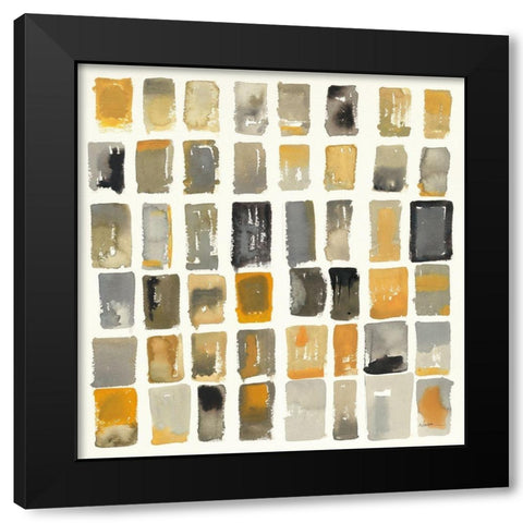 City Windows II Autumn Black Modern Wood Framed Art Print by Novak, Shirley