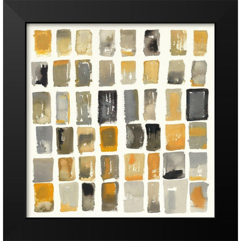 City Windows II Autumn Black Modern Wood Framed Art Print by Novak, Shirley