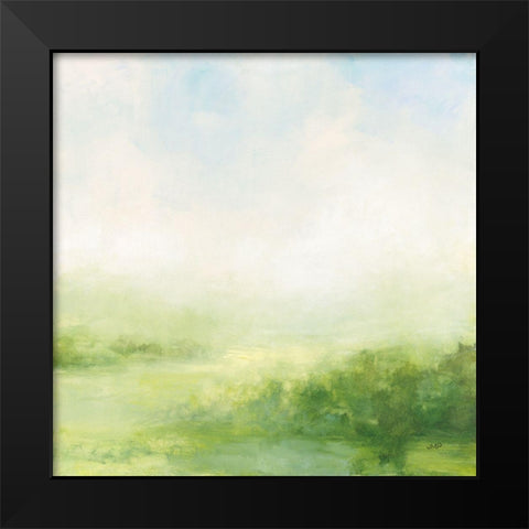 Fields of Green II Black Modern Wood Framed Art Print by Purinton, Julia