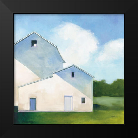 Barn Shadows Black Modern Wood Framed Art Print by Purinton, Julia