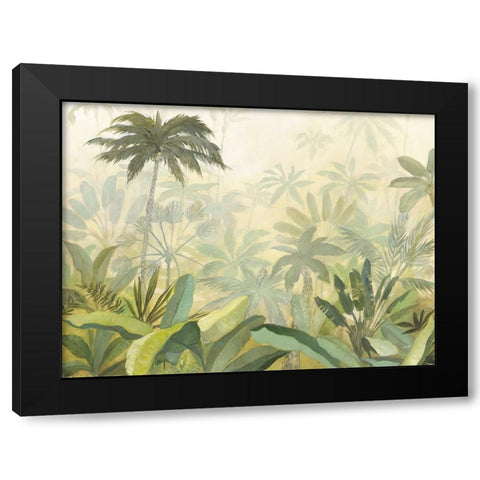 Lush Tropics Black Modern Wood Framed Art Print with Double Matting by Purinton, Julia