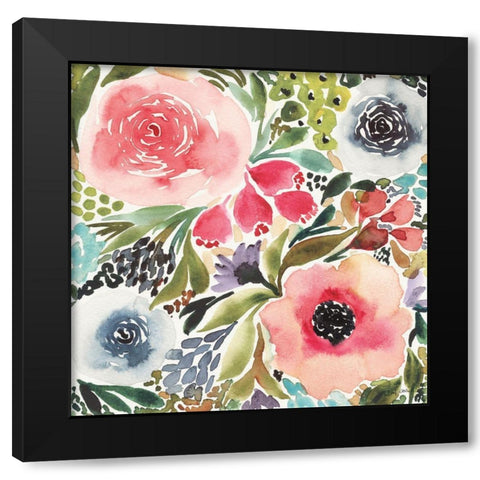 Ode to Spring III Black Modern Wood Framed Art Print by Warrick, Cheryl