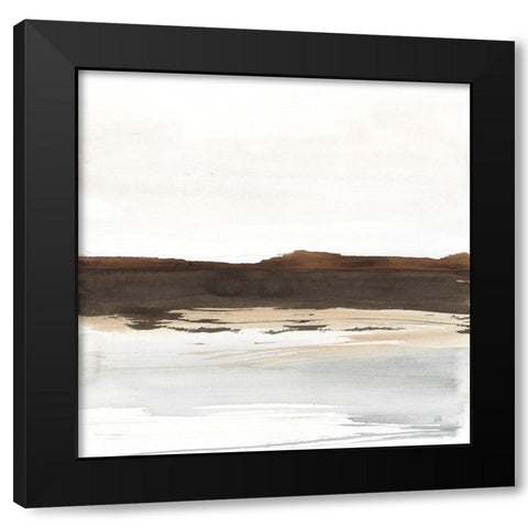 Neutral Dunes I Black Modern Wood Framed Art Print with Double Matting by Paschke, Chris