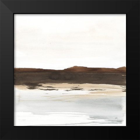 Neutral Dunes I Black Modern Wood Framed Art Print by Paschke, Chris