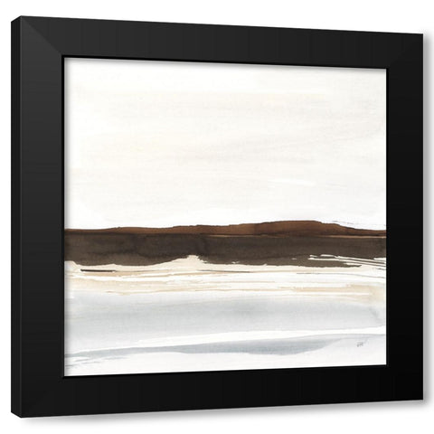 Neutral Dunes II Black Modern Wood Framed Art Print by Paschke, Chris