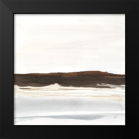 Neutral Dunes II Black Modern Wood Framed Art Print by Paschke, Chris