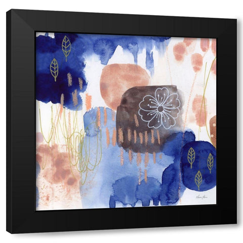 Essence of Life II Black Modern Wood Framed Art Print with Double Matting by Horn, Laura