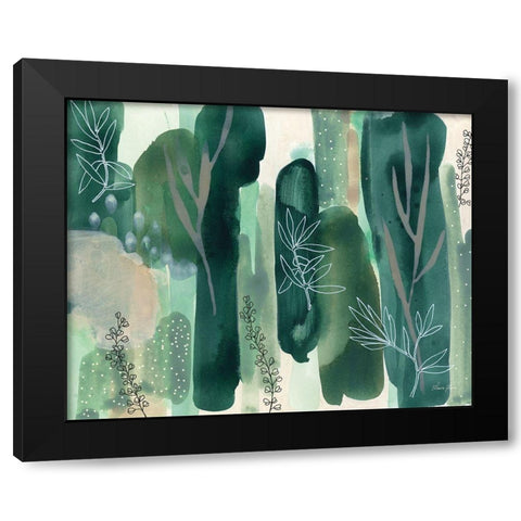 Hidden Forest Black Modern Wood Framed Art Print by Horn, Laura
